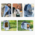 Lollimeow Cat Carrier Backpack, Expandable Bubble Pet Carrier - Image 7