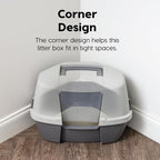 IRIS USA Corner Cat Litter Box Enclosure - Image 3