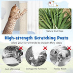 Tangkula Ocean-Themed Cat Tree, Jump Platforms, Hanging Interactive Toys - Image 8