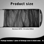 Shappy 2 Pieces Adjustable Bird Cage Seed Catcher Birdcage Cover Nylon Mesh - Image 2