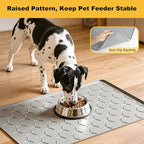 Pieviev 34''x22'' Dog Cat Food Bowl Mat, Silicone Waterproof Food Grade Pet - Image 7