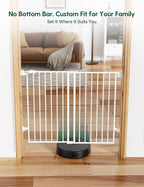 Babelio Baby Gate for Stairs, Kitchen & Doorways, No Bottom Bar| Easy - Image 2