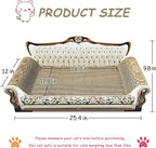 Luxury Cardboard Cat Scratcher Sofa Bed, Couch Shaped Scratching Board - Image 3