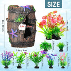 CousDUoBe Fish Broken Barrel Decor Fish Tank Decorations Betta Fish Tank - Image 2