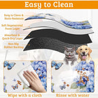 Pet Feeding Mat, Non-Slip Water Bowl Placemat, Pet Supplies 16" x 24" - Image 5