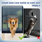 PETLESO Dog Door for Screen Doors, Large Dog Opening for Sliding Doors - Image 4