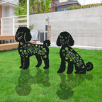 Poodle Metal Garden Stakes Yard Decor, Lawn Ornaments - Image 6