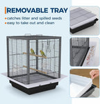Garvee Small Bird Cage with Playground Stand, 20 Inch High Travel Bird Cage - Image 4