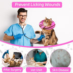 Cat Cone Collar Soft, Adjustable Cat Recovery Collars Kitten Cones to Stop - Image 6