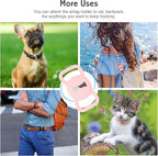 WHIPPY Airtag Leather Dog Collar GPS Tracker Air Tag Puppy Collar Adjustable - Image 7