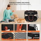 Dog Playpen, Large Puppy Pet Playpen, Dog Crate Tent Cage Indoor/Outdoor - Image 5