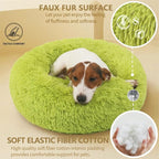 Calming Donut Dogs Beds for Small Dogs Washable, 23inch Plush Round Pet Bed for - Image 3
