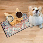 Absorbent Pet Dog Bowl Mat for Food and Water, Pet Cat Food Feeding Mat - Image 2