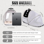 Back Expandable Backpack for Small Animals, Portable Travel Bag Breathable Pet - Image 4
