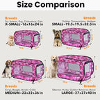 Beatrice Home Fashions Portable, Collapsible, Pop Up Kennel Travel Cat and Dog - Image 3