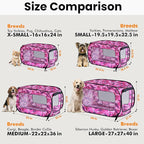 Beatrice Home Fashions Portable, Collapsible, Pop Up Kennel Travel Cat and Dog - Image 3
