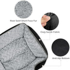INVENHO Small Dog Bed Rectangle Washable Orthopedic Soft Calming Sleeping - Image 4
