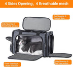 Cat Carrier Pet Travel Carrier by Airplane Approved Under seat, TSA Airline - Image 3