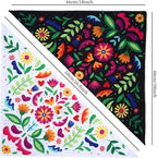 Whaline Mexican Dog Bandana Floral Dog Bandana Cinco De Mayo Fiesta Pet Scarf - Image 2