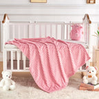 Soft Fleece Baby Blanket Ultra Cozy Pink Baby Blankets - Image 5