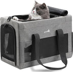 Airline Approved Cat Carrier, Pet Carrier Soft-Sided, Portable Dog Carrier by pecute