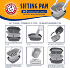 Arm & Hammer Large Sifting Litter Box Scoop Free Cat Litter Tray - Image 4