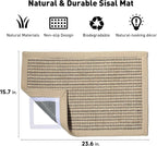 FUKUMARU Cat Scratcher Mat, 23.6 X 15.7 Inch Natural Sisal Cat Scratch Mats - Image 2