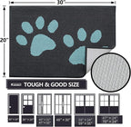 Buganda Dog Door Mat for Muddy Paws, Absorbent Dirt Trapper Washable Indoor - Image 2