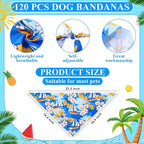 Sanwuta 120 Pcs Bandanas for Dogs Bulk Summer Triangle Dog Bandana Washable Pet - Image 2