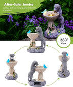 Nacome Solar Dog Garden Statues: Outdoor Decor Ornaments - Image 4