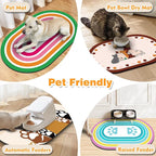 Dog Feeding Mat 24''x16'', Absorbent Pet Food Mat, No Stains Quick Dry Pet - Image 6