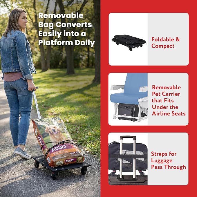 dbest products Rolling Pet Carrier - Image 3