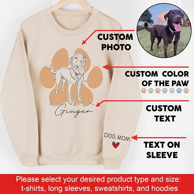 CHIARA CONTI11 Custom Dog Hoodie, Custom Pet Gifts, Custom Dog Shirt, Custom - Image 4