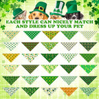 Youyole 120 Pcs Dog St. Patrick's Day Bandana Bulks Shamrocks Dog Bandanas - Image 3