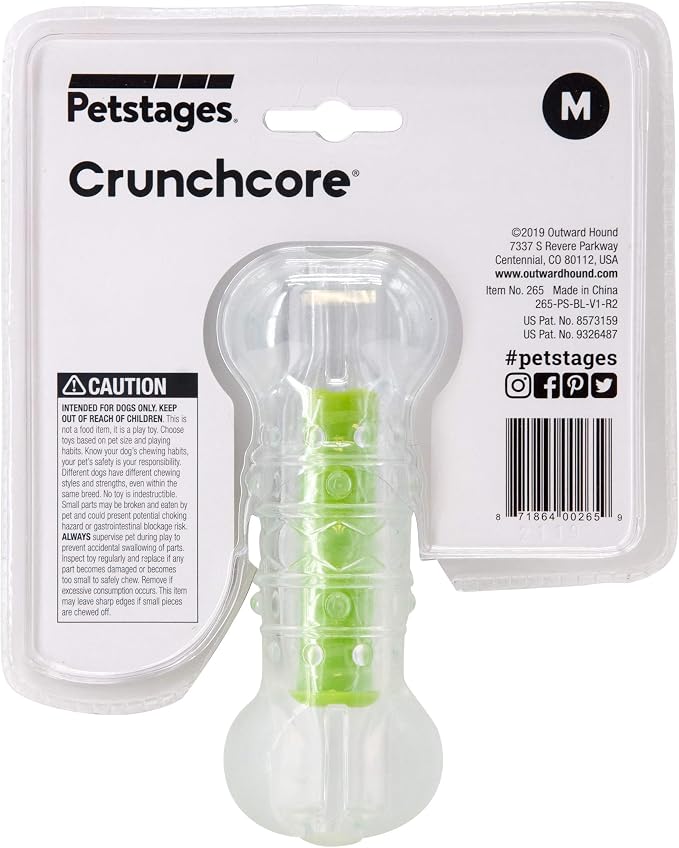 Petstages Crunchcore Bone Water Bottle Alternative Dog Chew Toy - Image 3