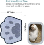 Cute Cat Litter Mat 24”x19”, Litter Box Mat, Litter Trapping Mat, Soft on Kitty - Image 3