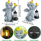 ILLUMINEW Solar Dragon Garden Statue - Image 4