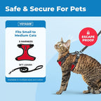 Voyager Escape-Proof Step-in Lock Cat Harness & 5ft Neoprene-Handle Leash Set - Image 2