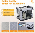 Dog Travel Crate 24 Inch, Portable Soft-Sided Travel Carriers - Image 5