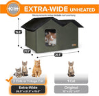 K&H Pet Products Extra-Wide Outdoor Cat House - Image 5