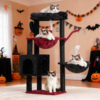 Heybly Cat Tree, 39.4 Inches Gothic Tower Condo - Image 2