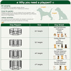 Yaheetech Dog Playpen Outdoor, 47 inch 24 Panels Dog Pen Indoor Heavy Duty - Image 8