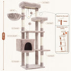 Cat Tree for Indoor Cats, 55.1 inch Cat Tower - Image 7