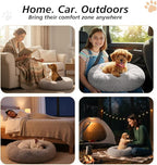 JOLLYVOGUE Calming Dog Bed Medium Size Dog, Anti-Anxiety Donut Medium Pet Bed - Image 6