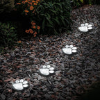 Animal Paw Print Solar Lights Outdoor Garden Decor, 8 Pack Paw Print Lights - Image 7