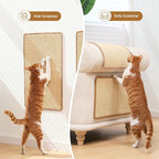 FUKUMARU 2 Packs Cat Scratching Mat, 23.6 x 15.7 Inch Natural Sisal Cat Scratch - Image 4