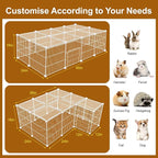 20 Panels Small Animal Playpen, Pet Playpen, C&C Cage - Image 2
