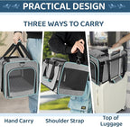 Soft-Sided Pet Carrier for Air Travel 18x11x11 Inch - Image 3