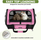 Cat Carrier 18x11x11 Delta Airline Approved, Easy Load Soft Pet Plane Travel - Image 5