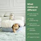 CATTASAURUS Peekaboo Cat Cave for Multiple & Large Cats Up to 30-45 Lbs - Image 2